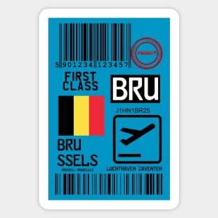 Brussels travel tag Sticker